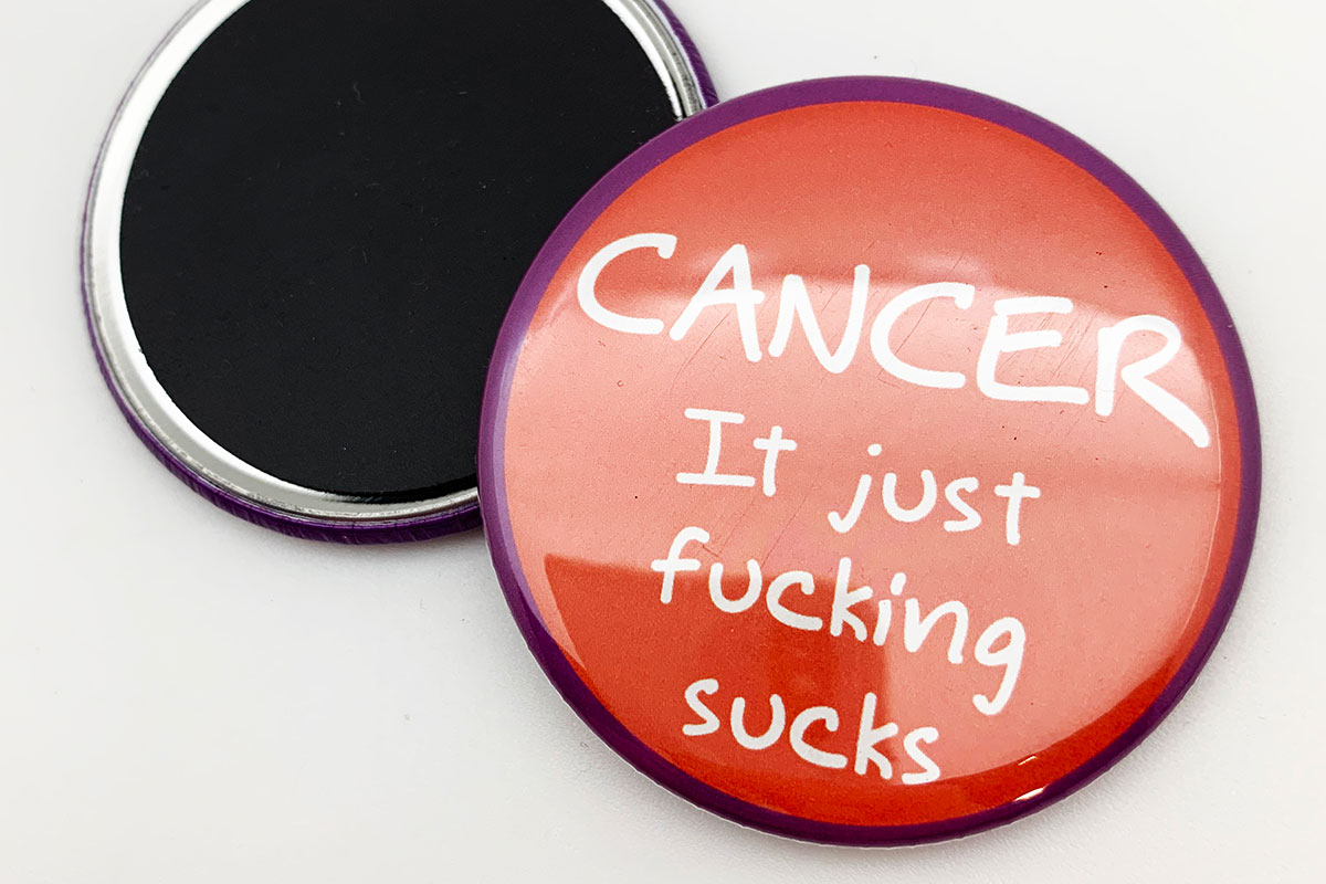 Zippernut Press Cancer Sucks Magnets